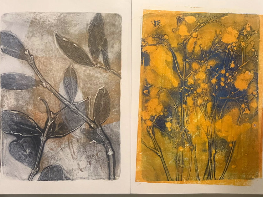 Gel Plate Printing Workshop — Botanicals
