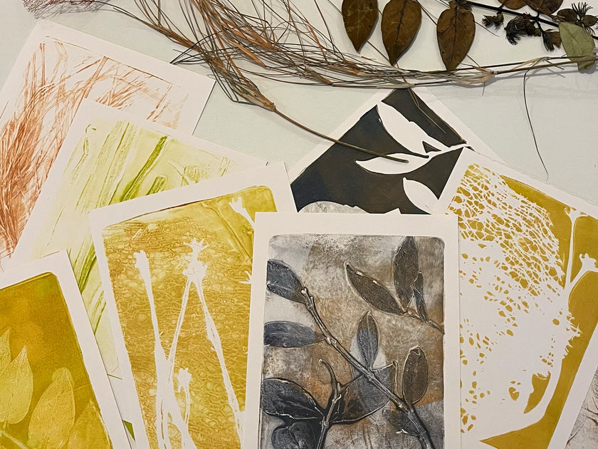 Gel Plate Printing Workshop — Botanicals