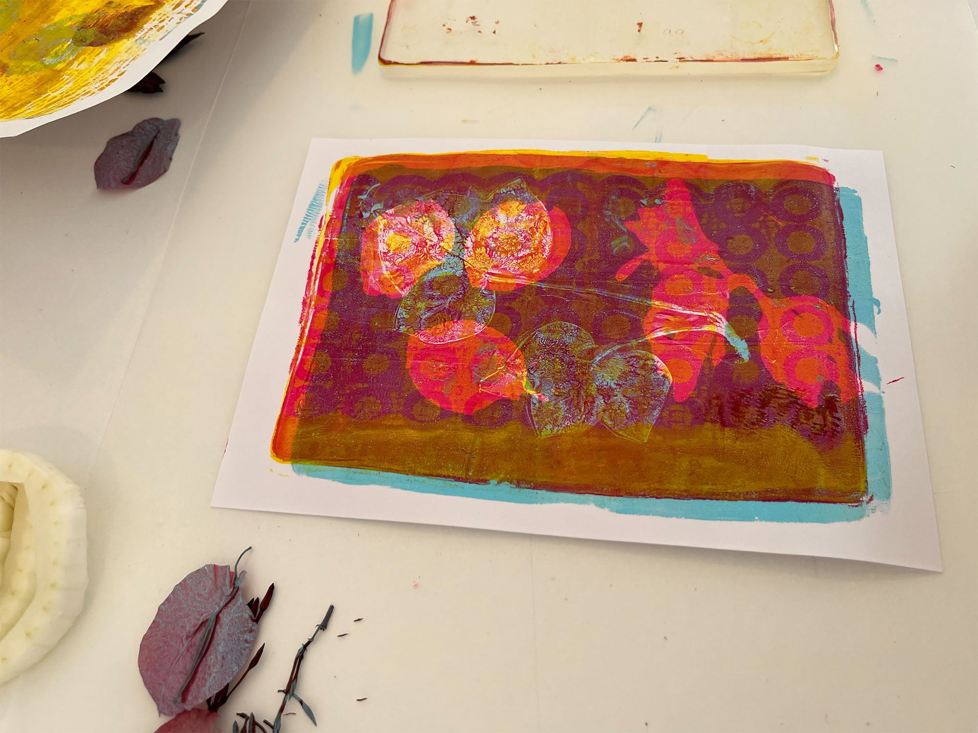 Gel Plate Printing Workshop — Botanicals